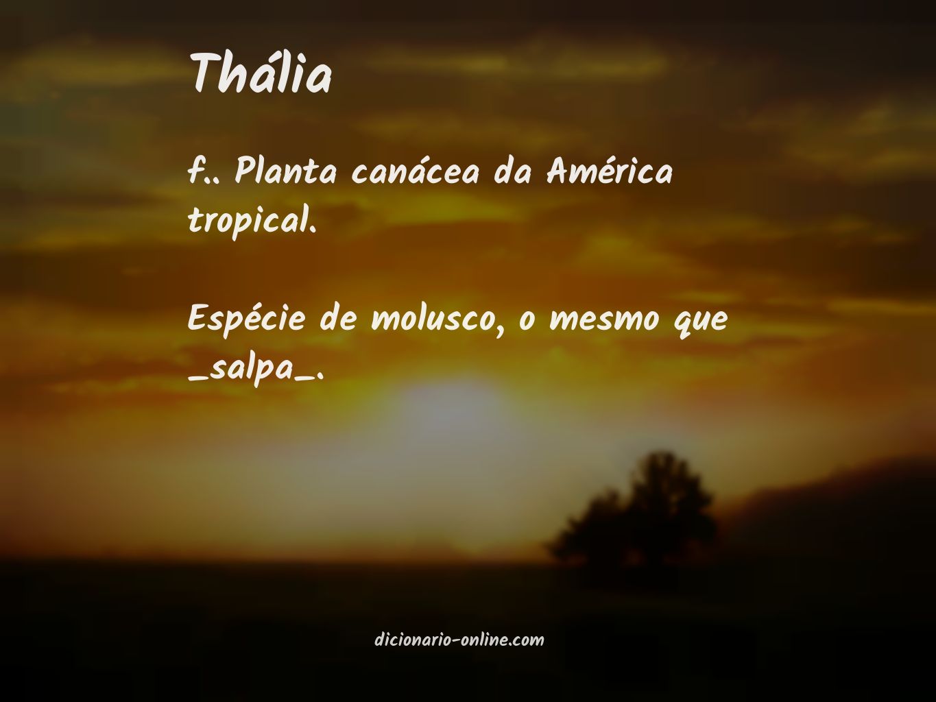 Significado de thália