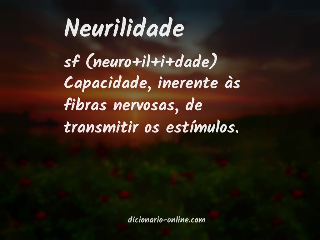 Significado de neurilidade