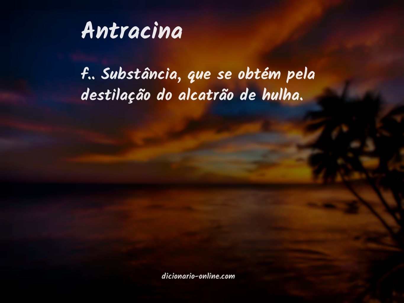 Significado de antracina