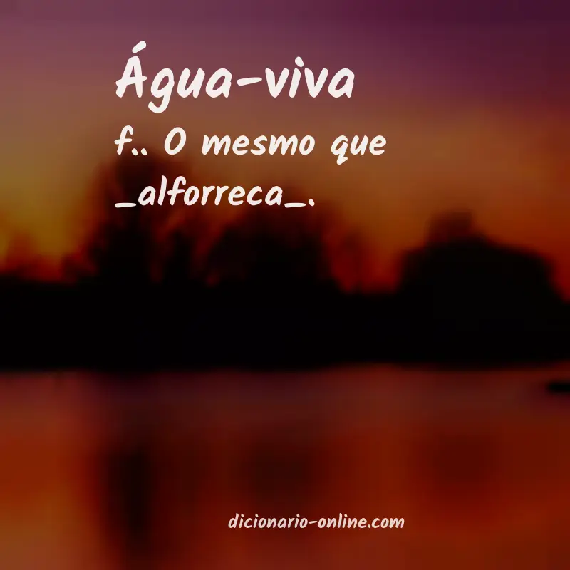 Significado de água-viva