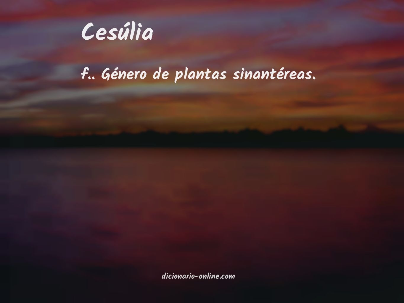 Significado de cesúlia