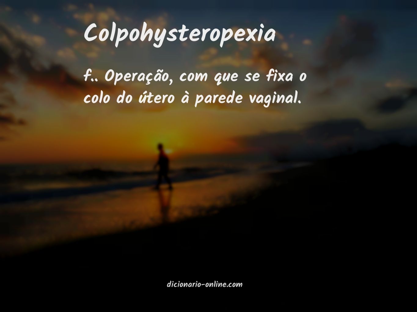 Significado de colpohysteropexia