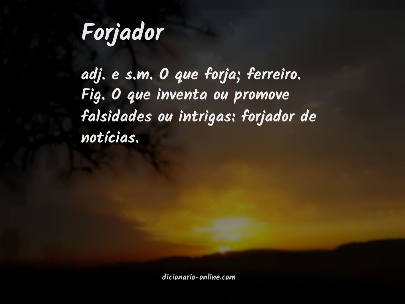 Significado de forjador