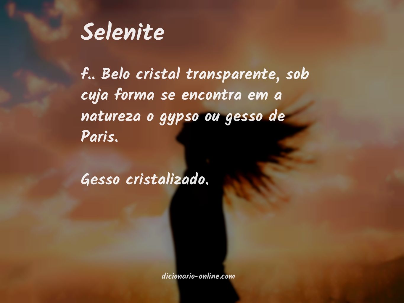 Significado de selenite