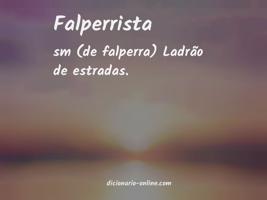 Significado de falperrista