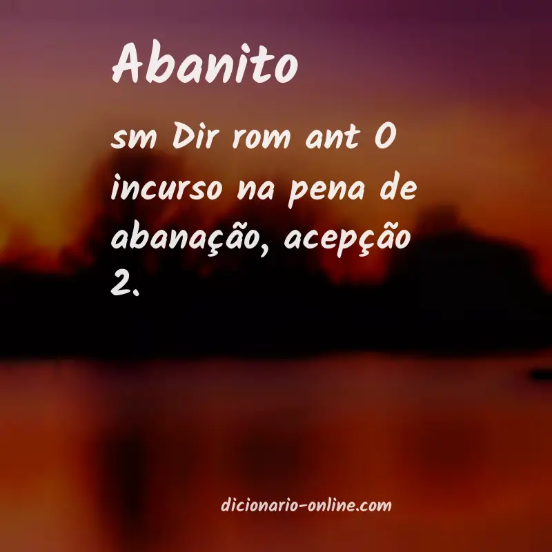 Significado de abanito