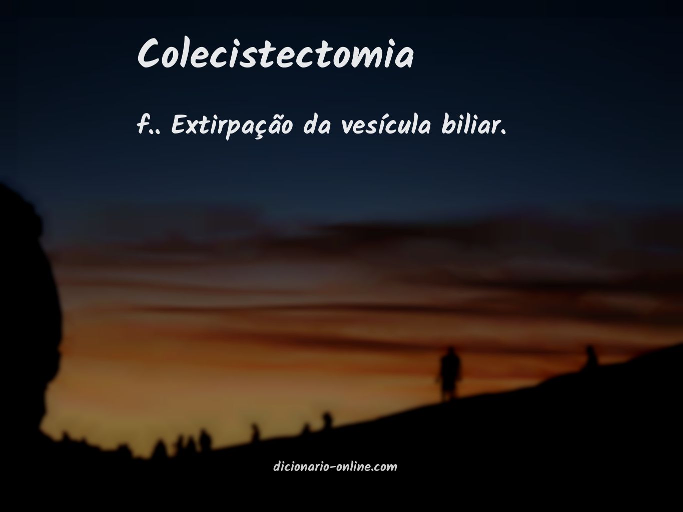 Significado de colecistectomia