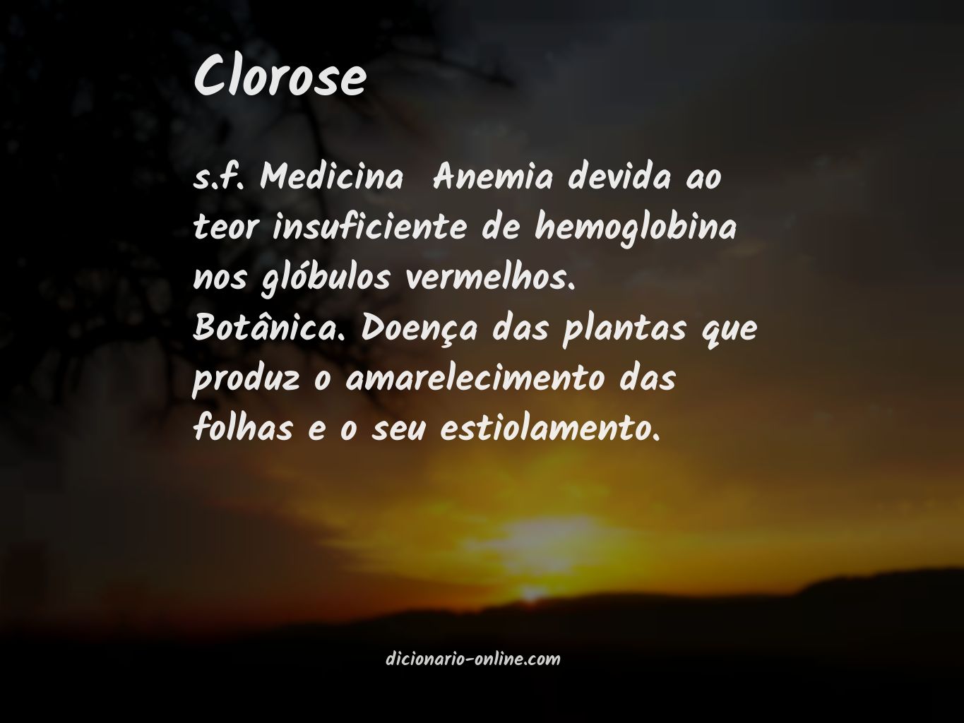 Significado de clorose