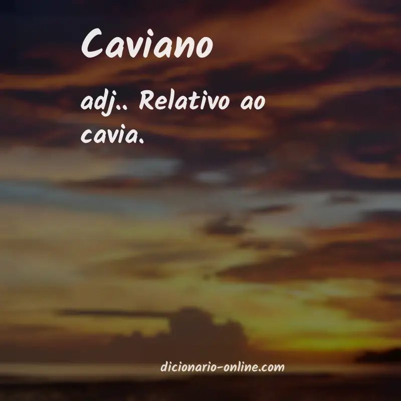 Significado de caviano