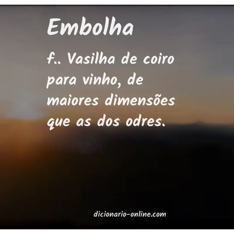 Significado de embolha
