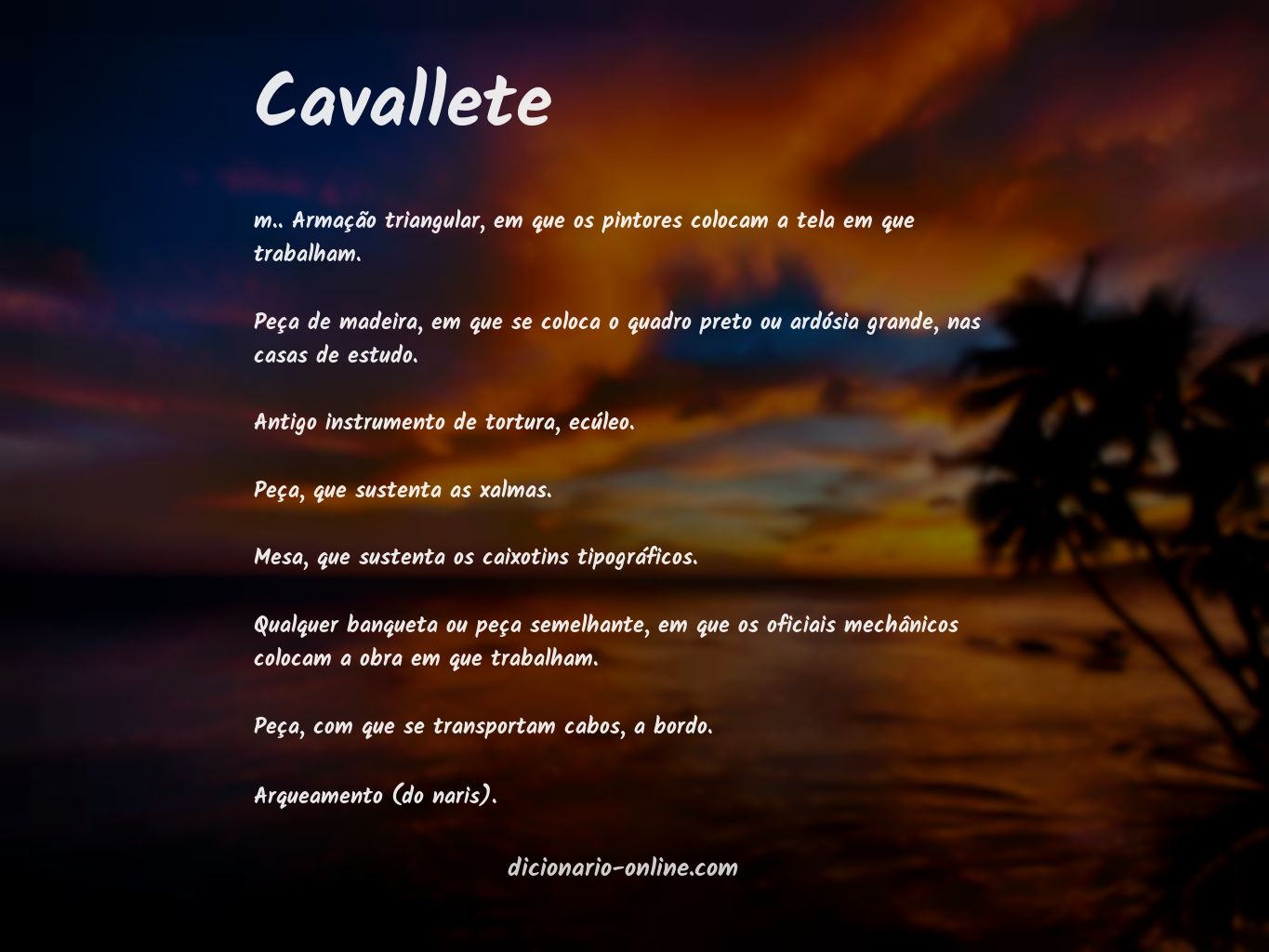 Significado de cavallete