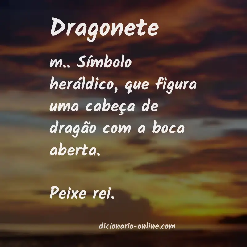 Significado de dragonete