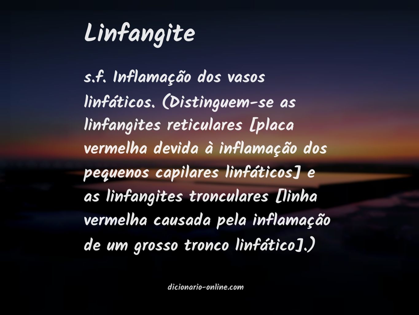 Significado de linfangite