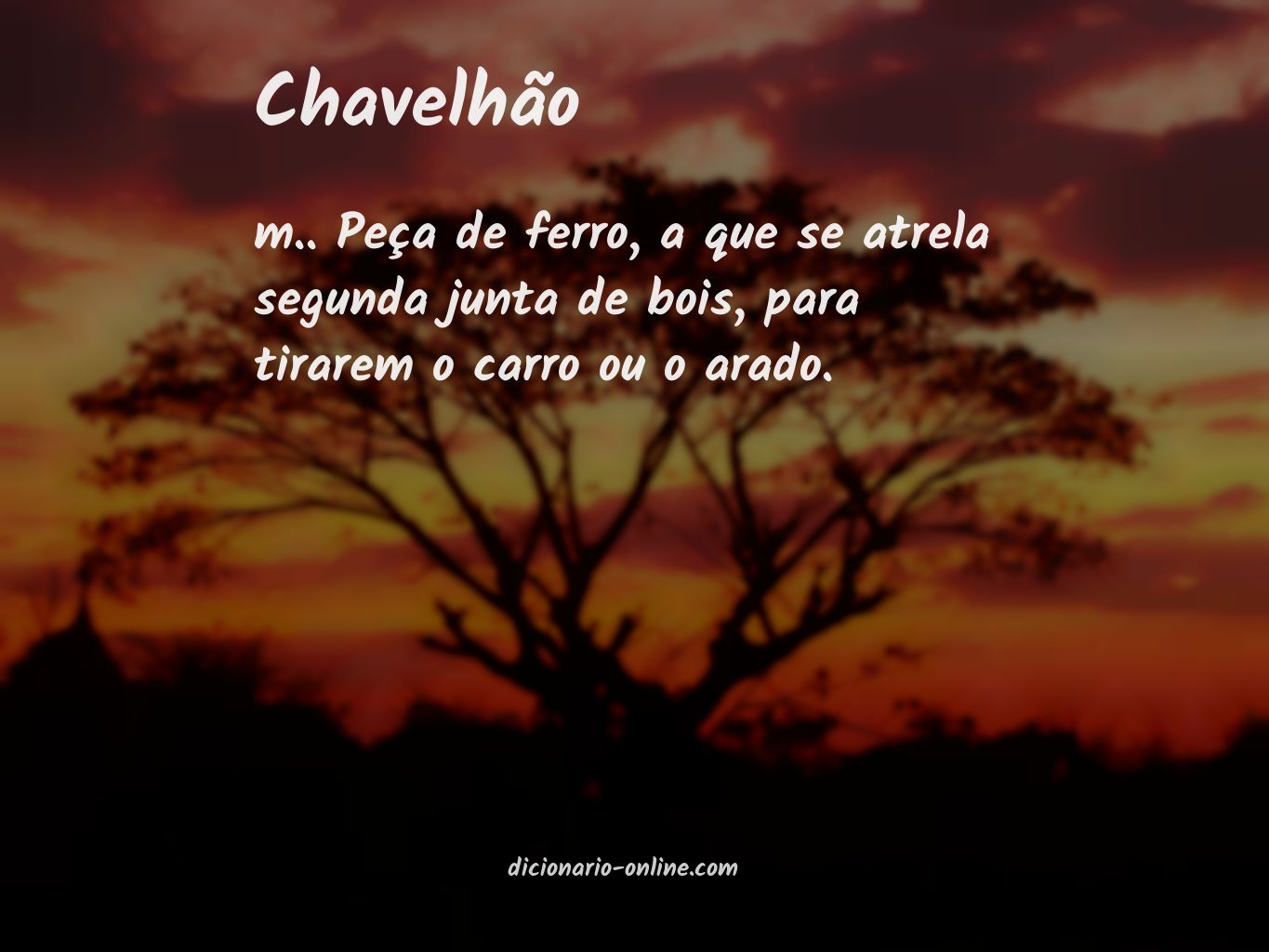 Significado de chavelhão