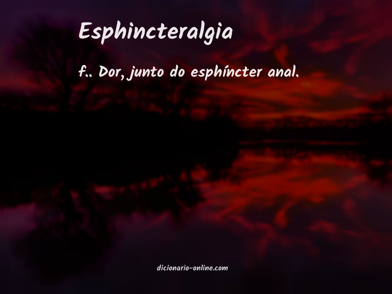 Significado de esphincteralgia