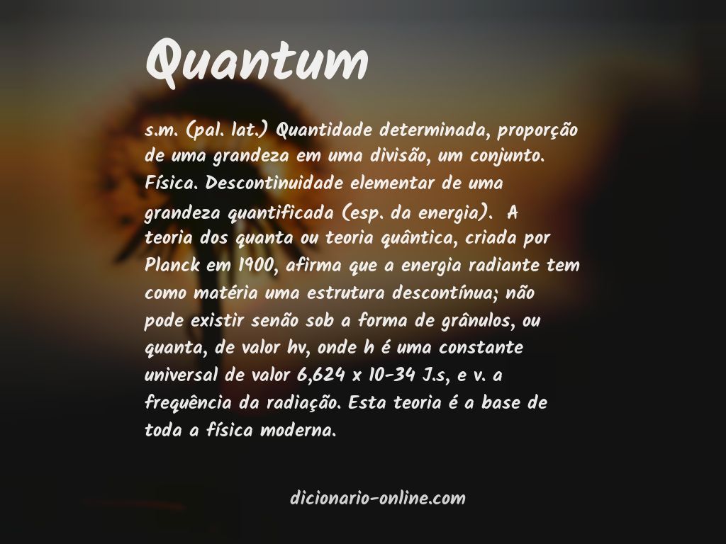 Significado de quantum