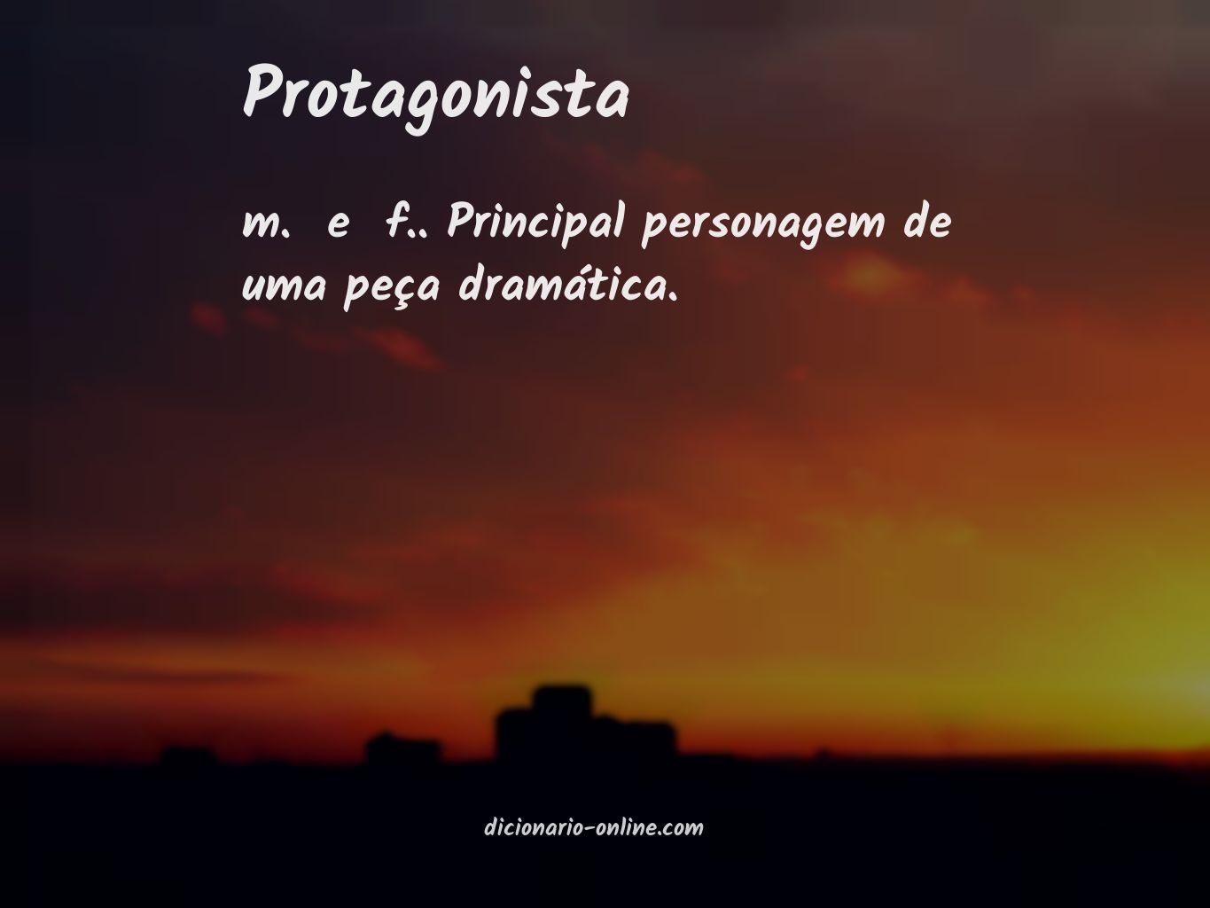 Significado de protagonista