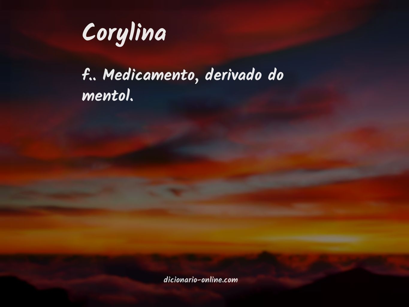 Significado de corylina