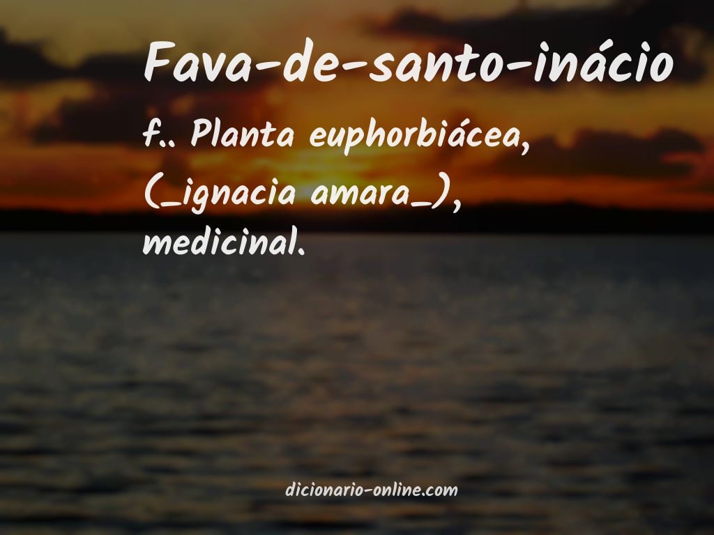 Significado de fava-de-santo-inácio