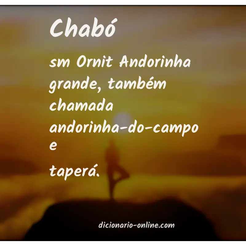 Significado de chabó