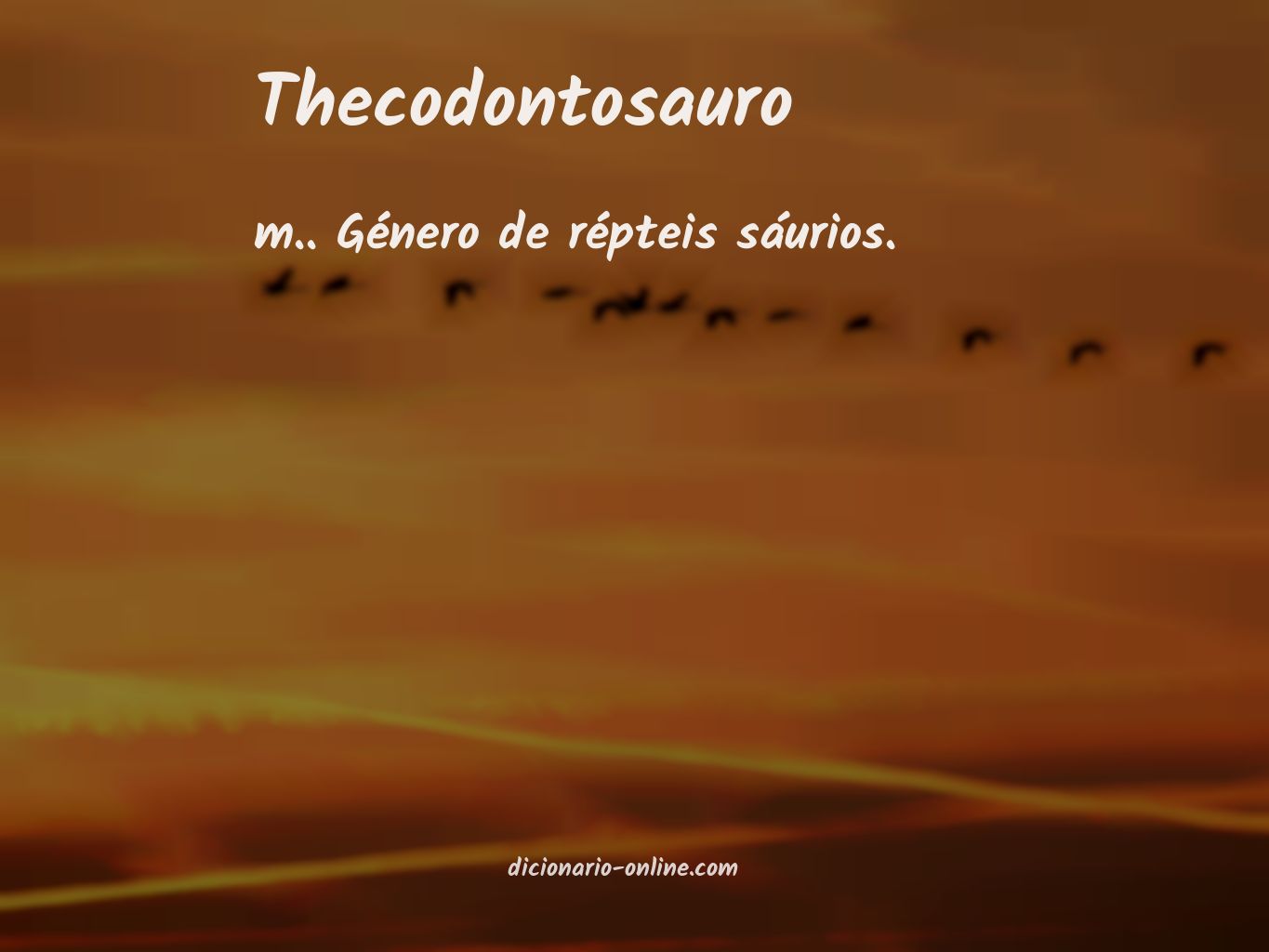 Significado de thecodontosauro
