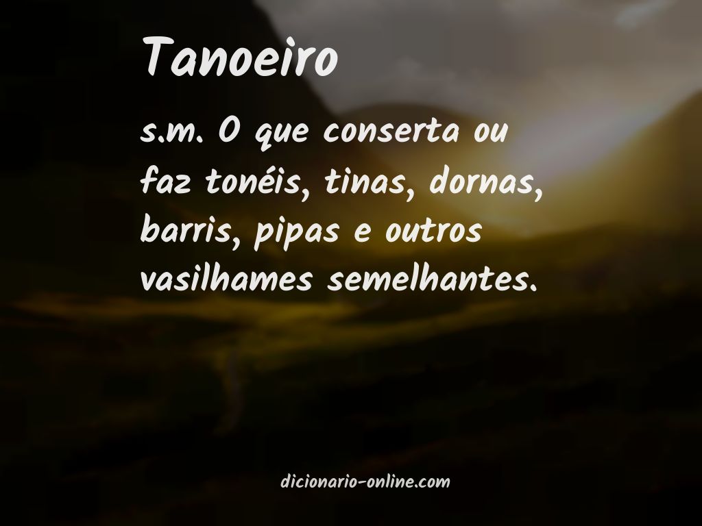 Significado de tanoeiro