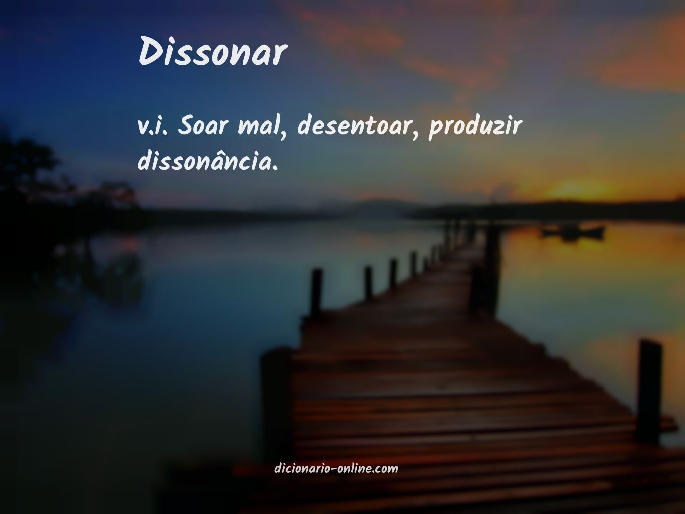 Significado de dissonar