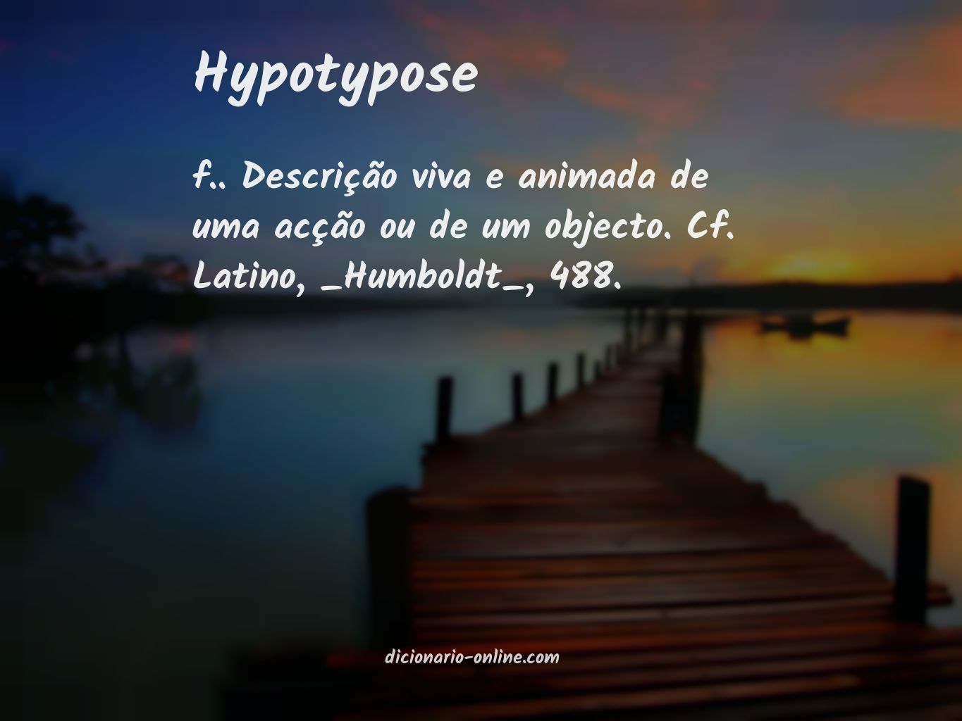 Significado de hypotypose