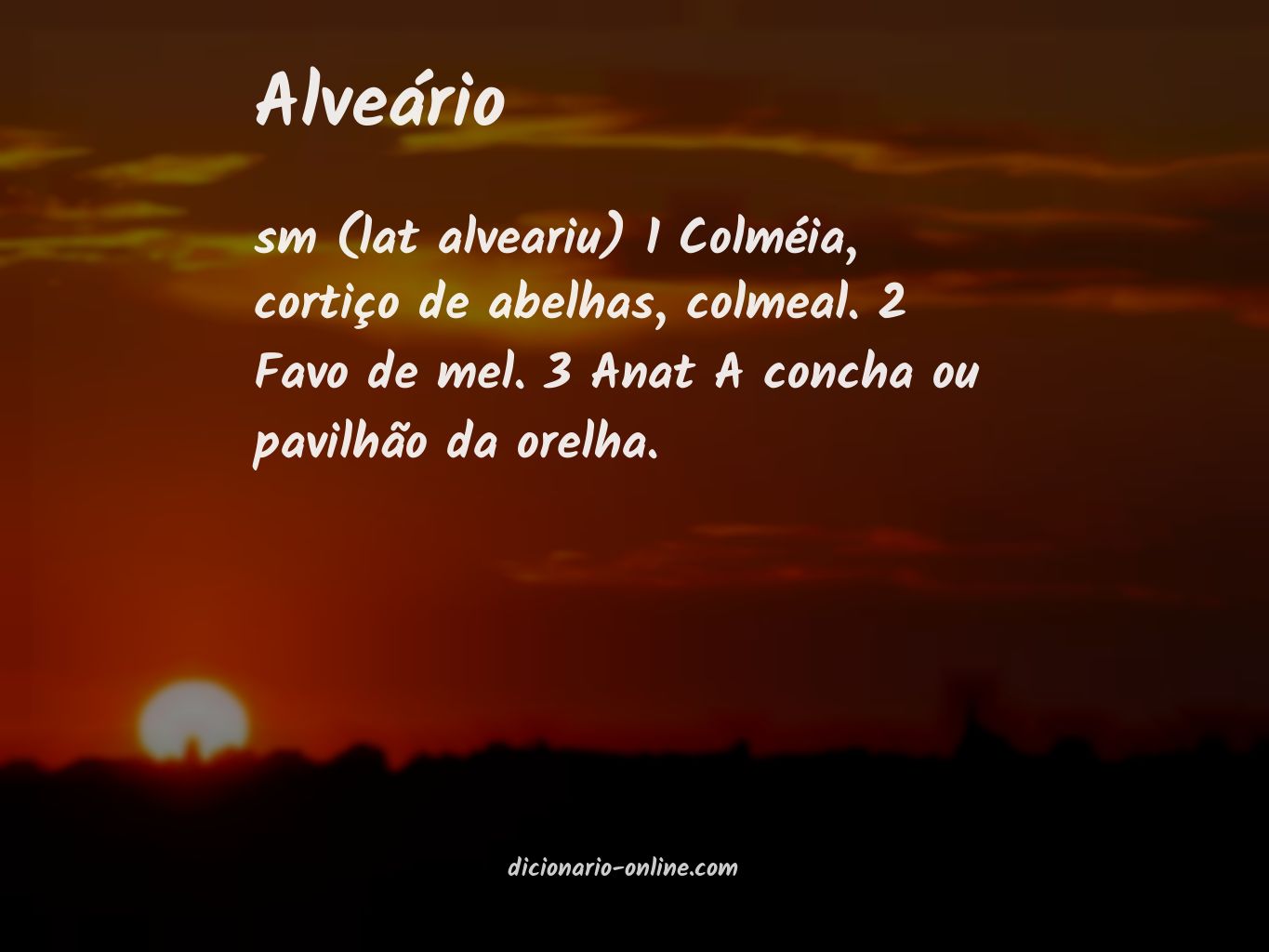 Significado de alveário