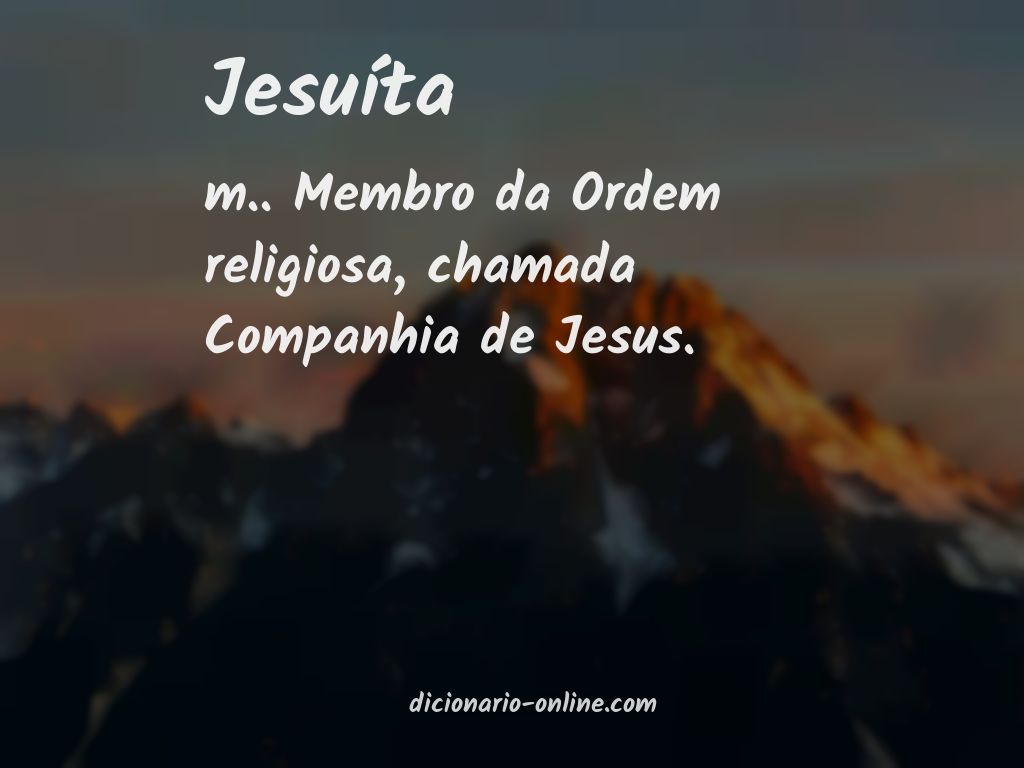Significado de jesuíta