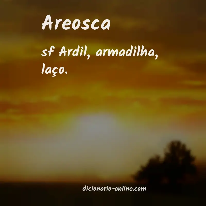 Significado de areosca