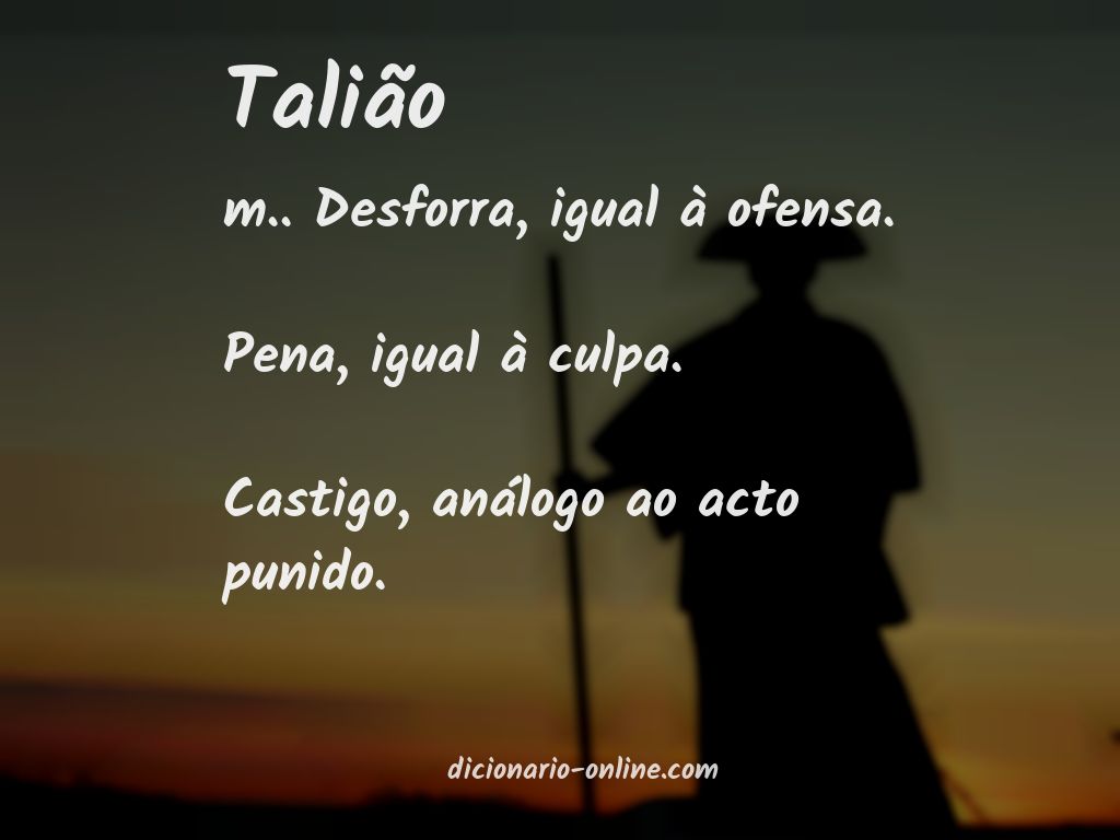 Significado de talião