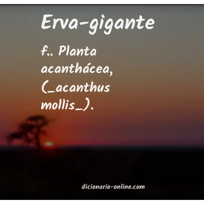 Significado de erva-gigante