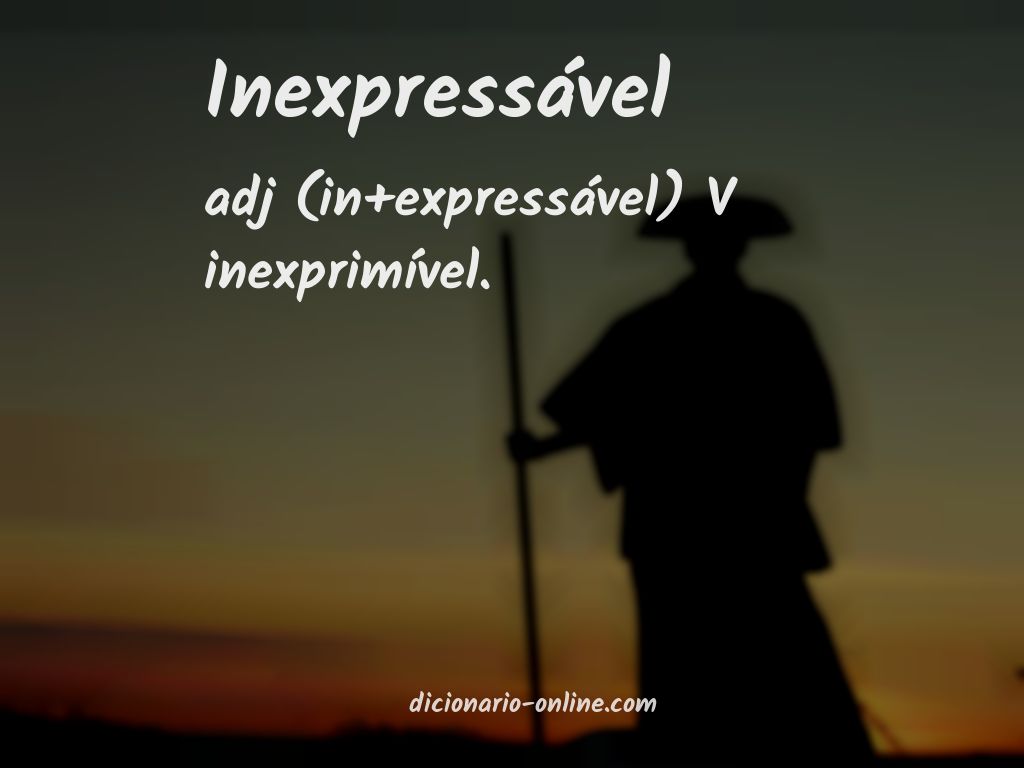 Significado de inexpressável