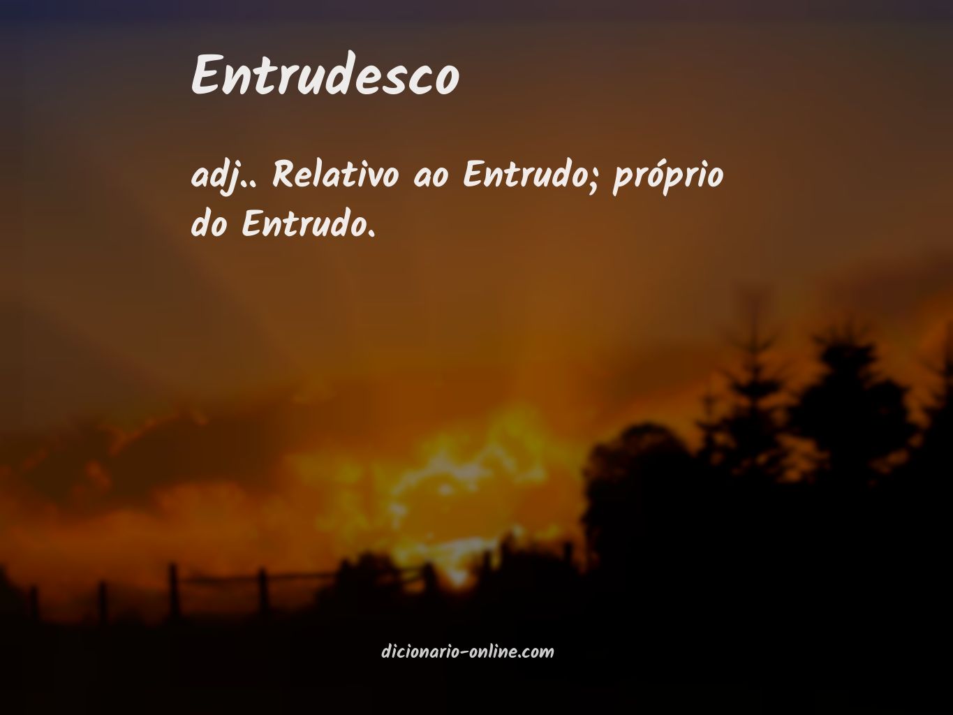 Significado de entrudesco