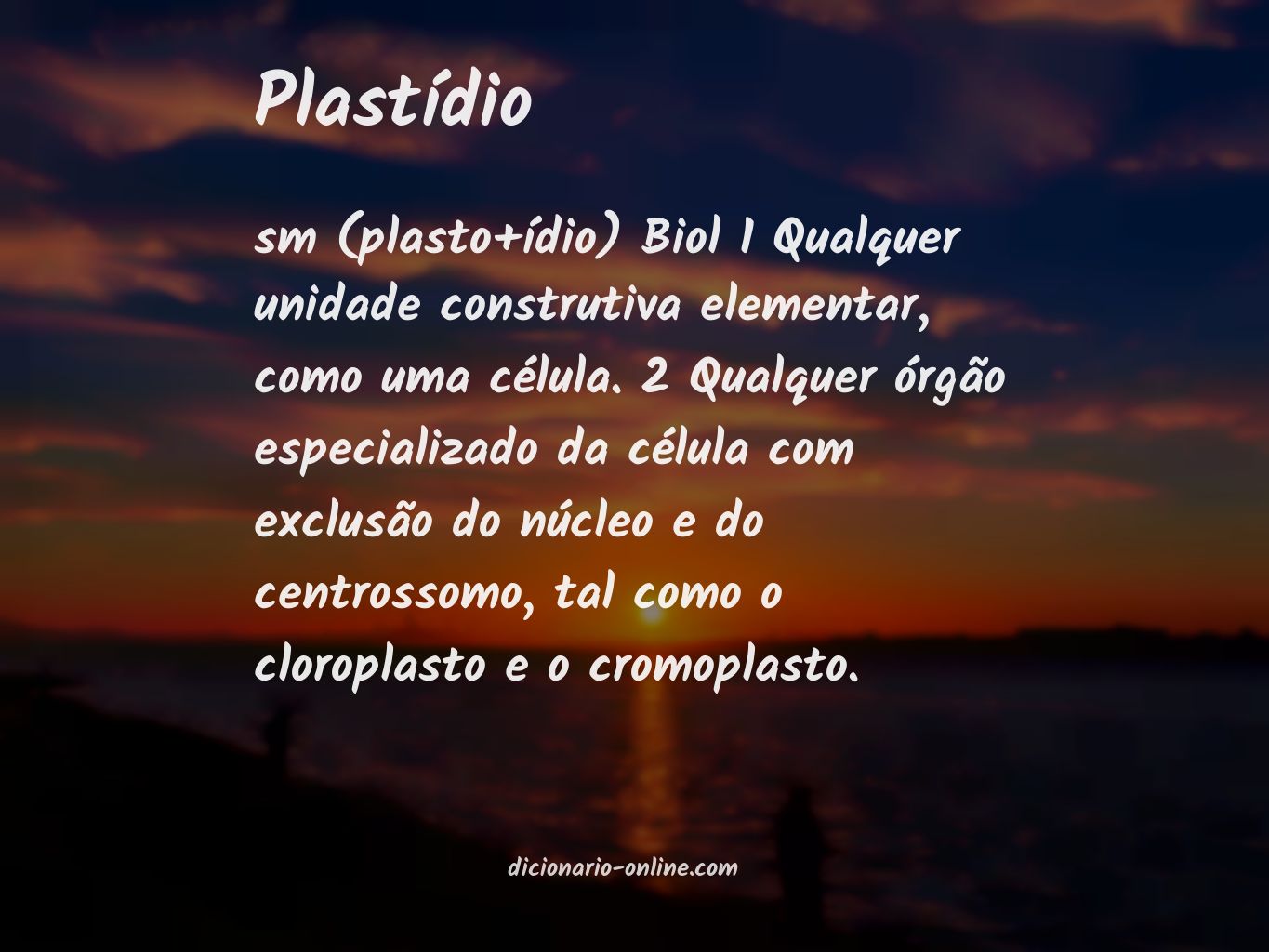 Significado de plastídio