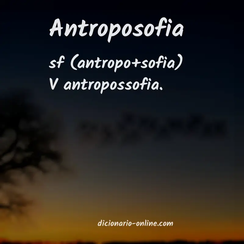 Significado de antroposofia