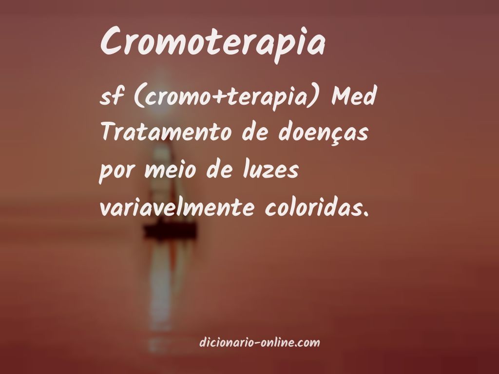 Significado de cromoterapia