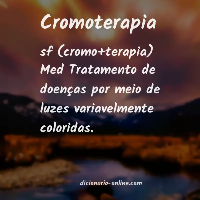 Significado de cromoterapia
