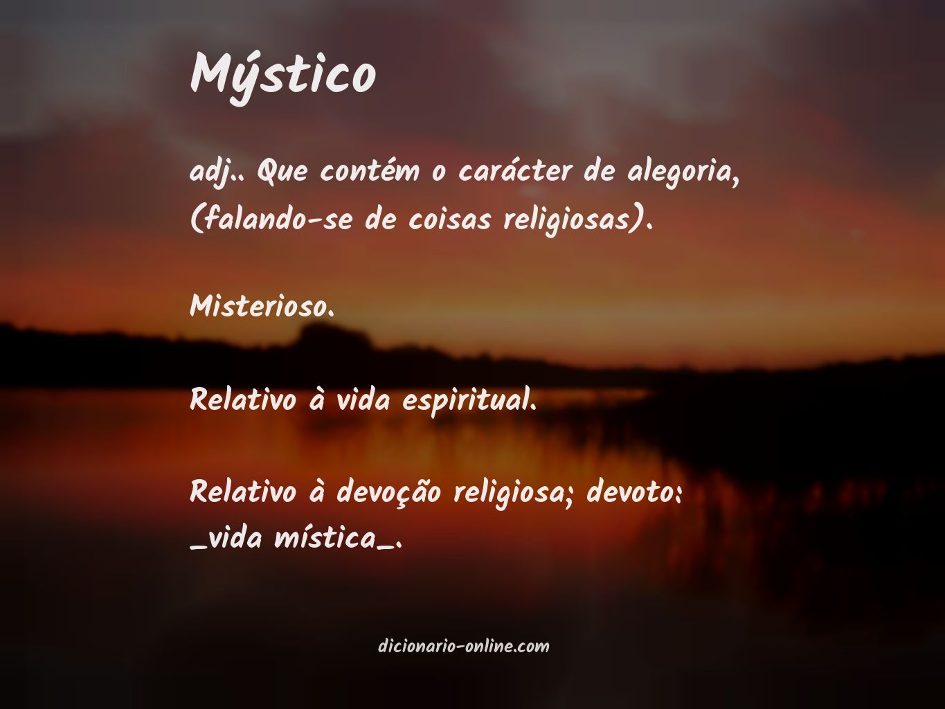 Significado de mýstico