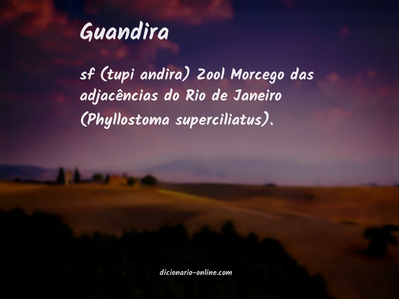 Significado de guandira