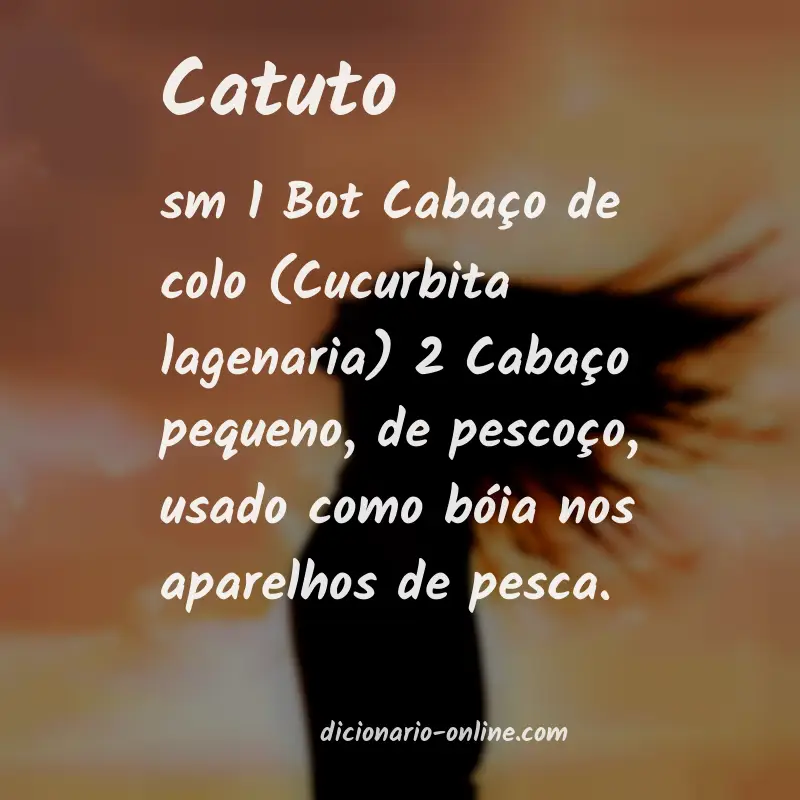Significado de catuto