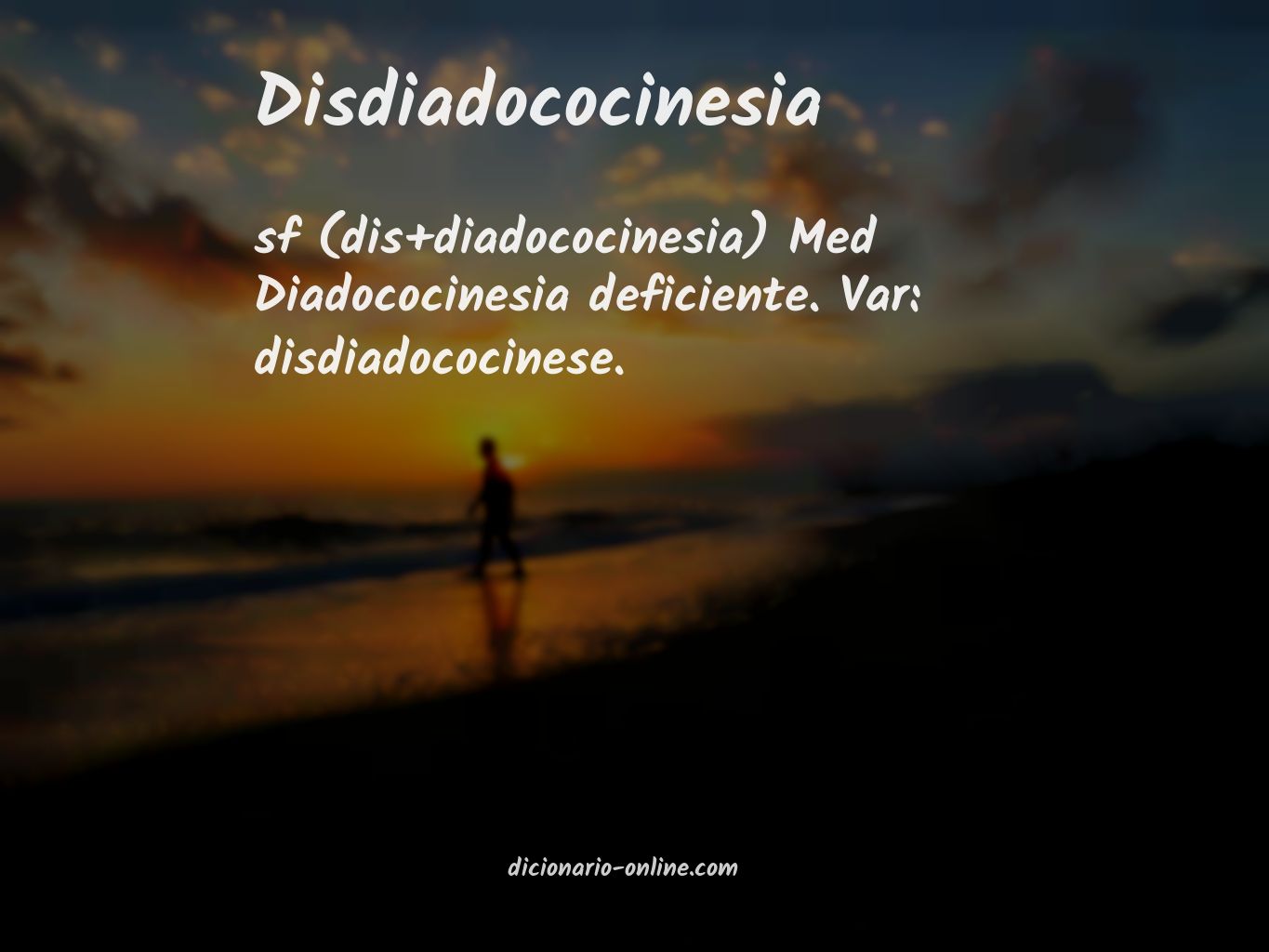 Significado de disdiadococinesia