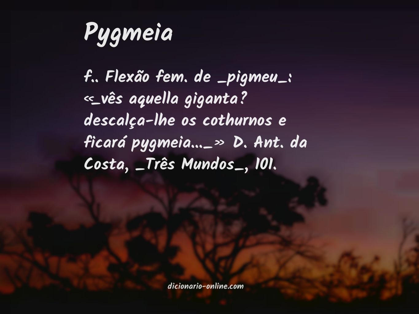 Significado de pygmeia