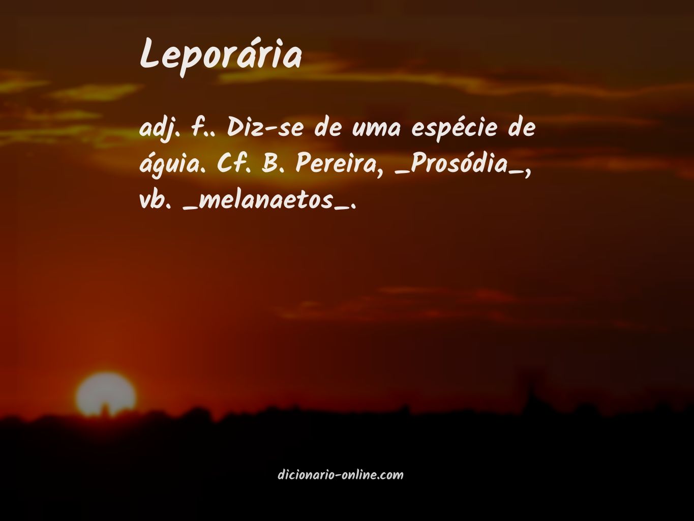 Significado de leporária