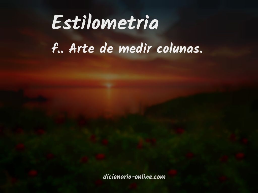 Significado de estilometria