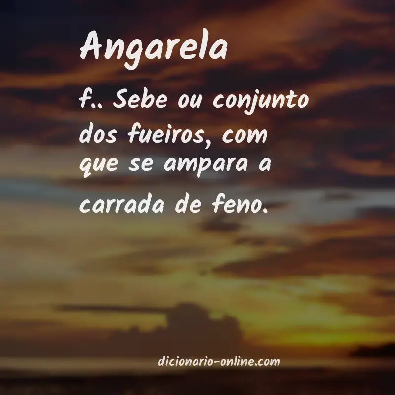 Significado de angarela