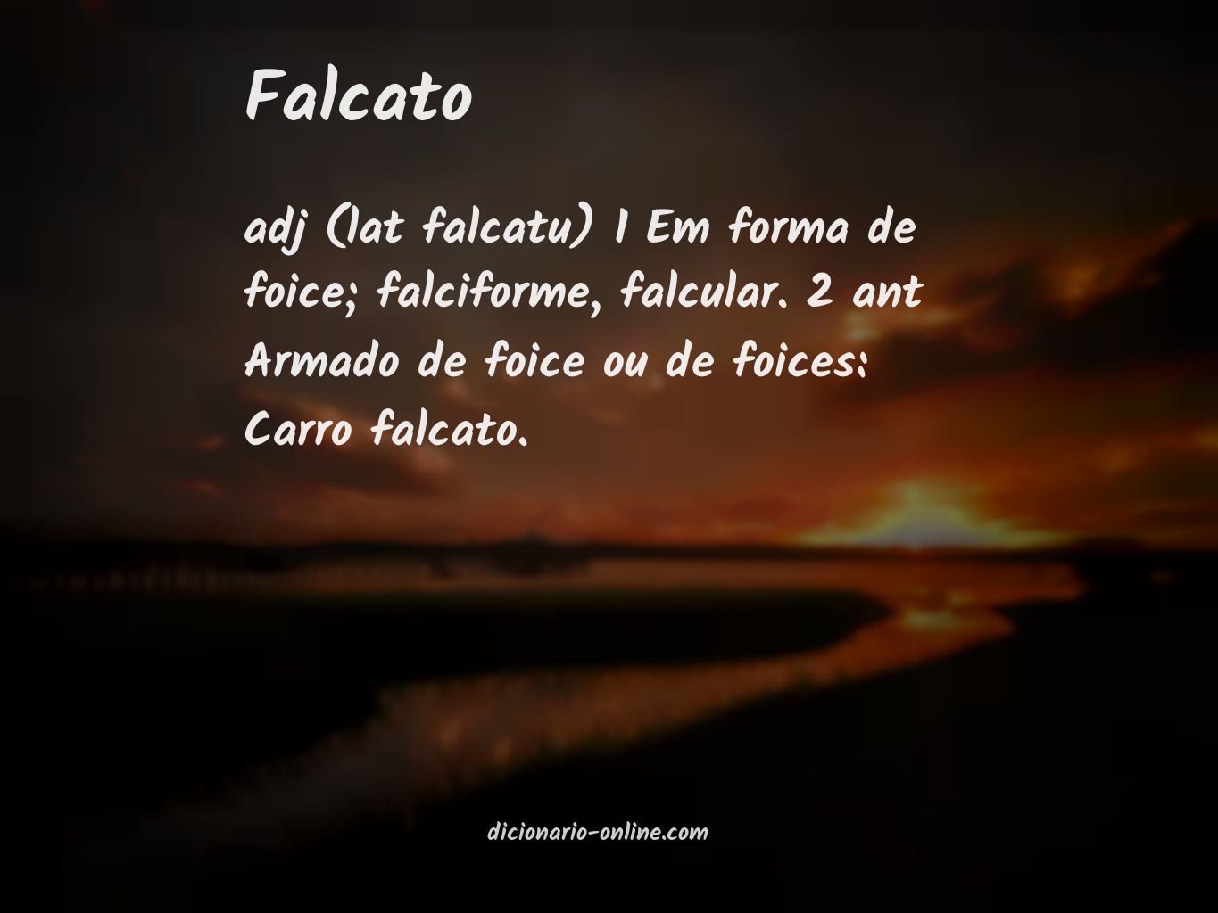 Significado de falcato