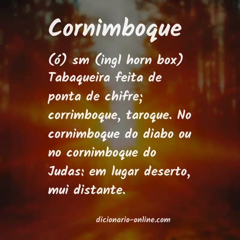 Significado de cornimboque
