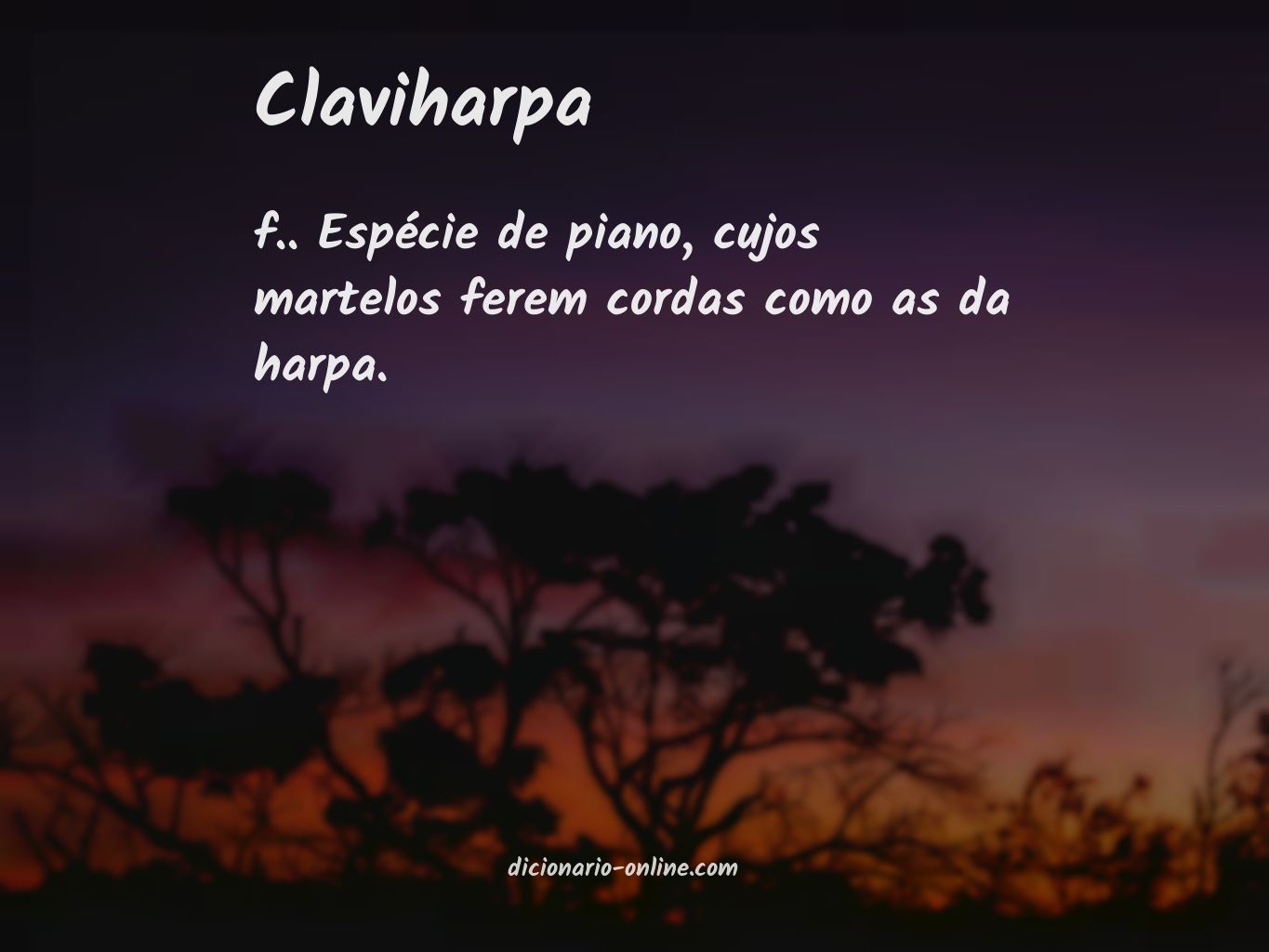 Significado de claviharpa